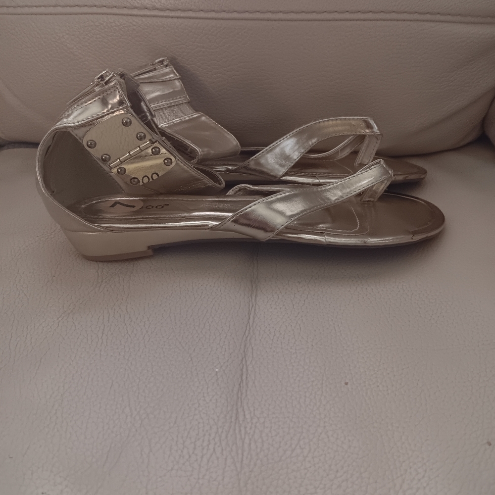 Bamboo Womens Gold LOTTIE Gladiator Sandals Sz 7 - Picture 4 of 12